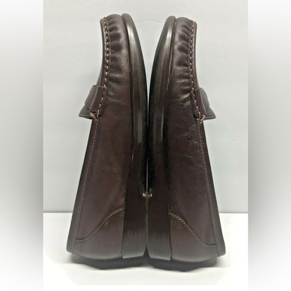 EUC SAS Jewel Women's Loafers Brown Leather Slip-On Size 7.5N Made in USA - Picture 10 of 11